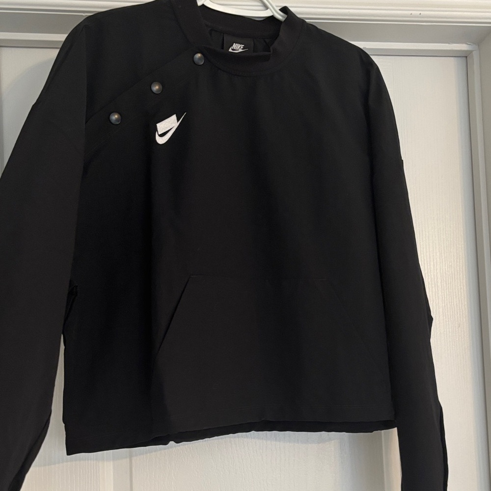Nike Black Crewneck with White Logo